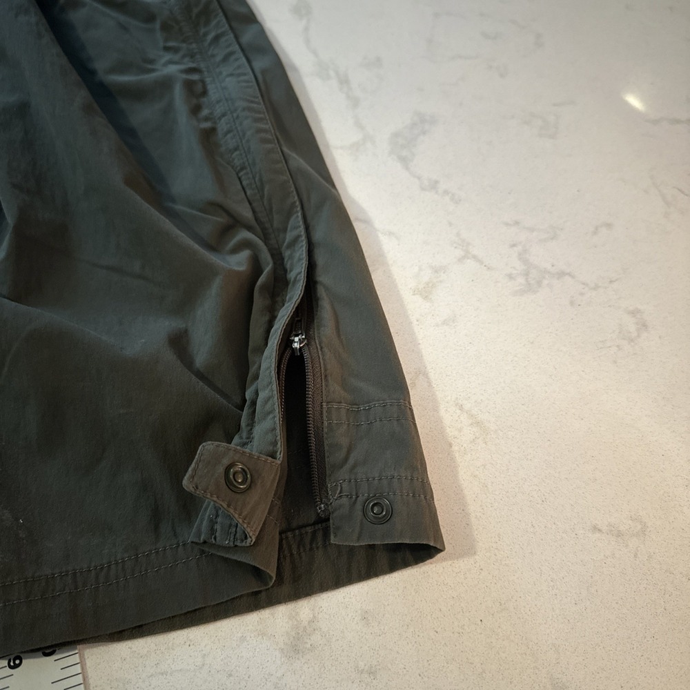 REI Womens Convertible Cargo Pants Olive Green Ankle Zip Mid Rise Pockets Sz 12 - Picture 13 of 15
